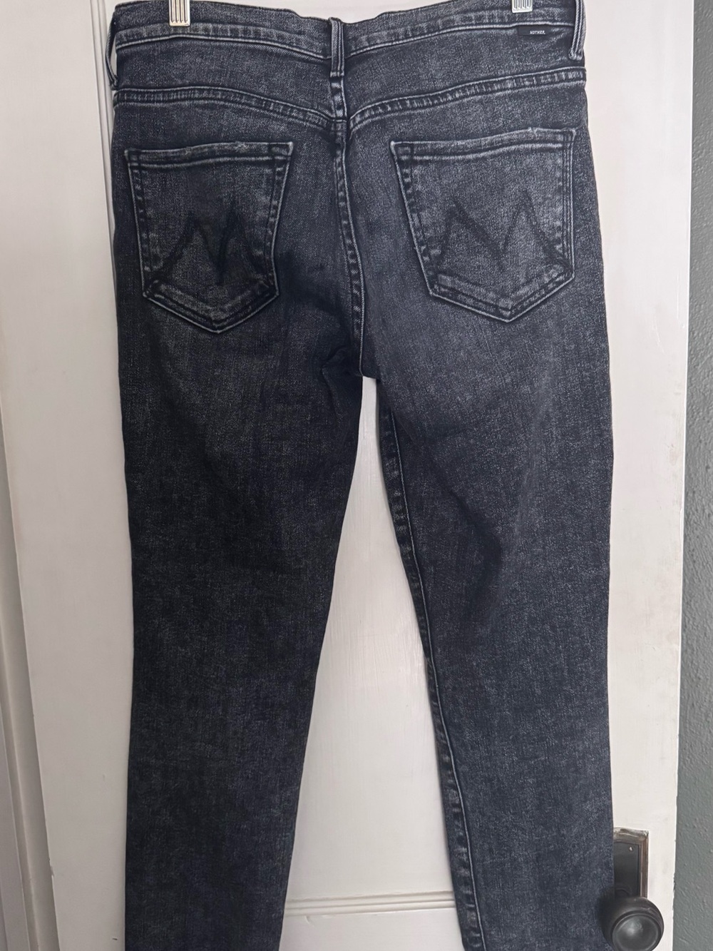 Mother The Stunner Ankle Fray Friday the 13th Black Distressed Size 28 - Picture 5 of 10
